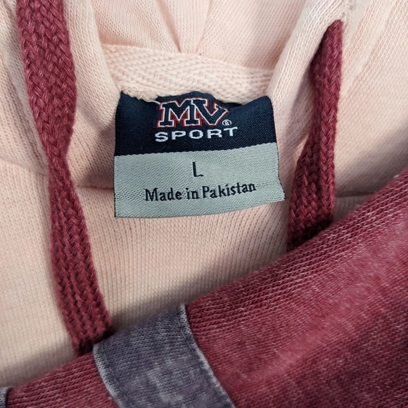 MV Sport Angel Fleece Pink Hoodie - Picture 6 of 9